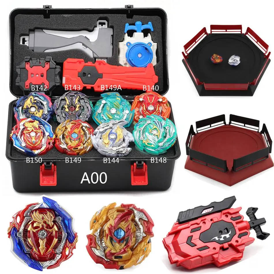 Beyblade Burst B-145 Bey Blade игрушка из металла Funsion Bayblade набор коробка для хранения с ручкой пусковая пластиковая коробка игрушки для детей