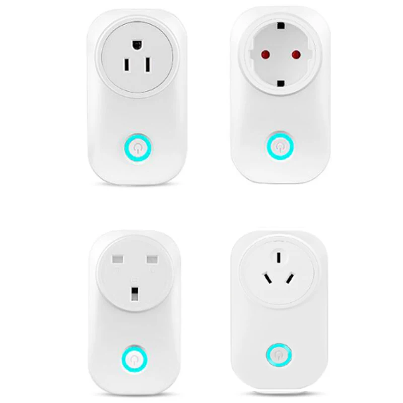 1 шт. ЕС Великобритания AU США Smart Plug WiFi Пульт дистанционного управления с Alexa Голосовое управление синхронизации ВКЛ/ВЫКЛ питания Google Home электрическая розетка