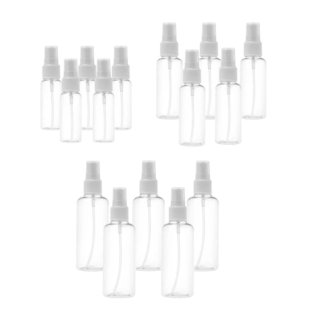 15x Portable Clear Perfume Pump Sprayer Water Alcohol Bottles Container