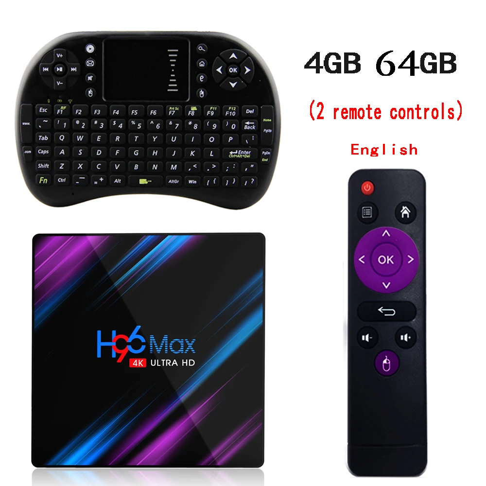 ТВ-приставка android 9,0 H96 MAX RK3318 4G 16GB 32GB 64GB Android tv box 2,4/5,0G WiFi Bluetooth 4,0 4K 3D Android box - Цвет: Другое