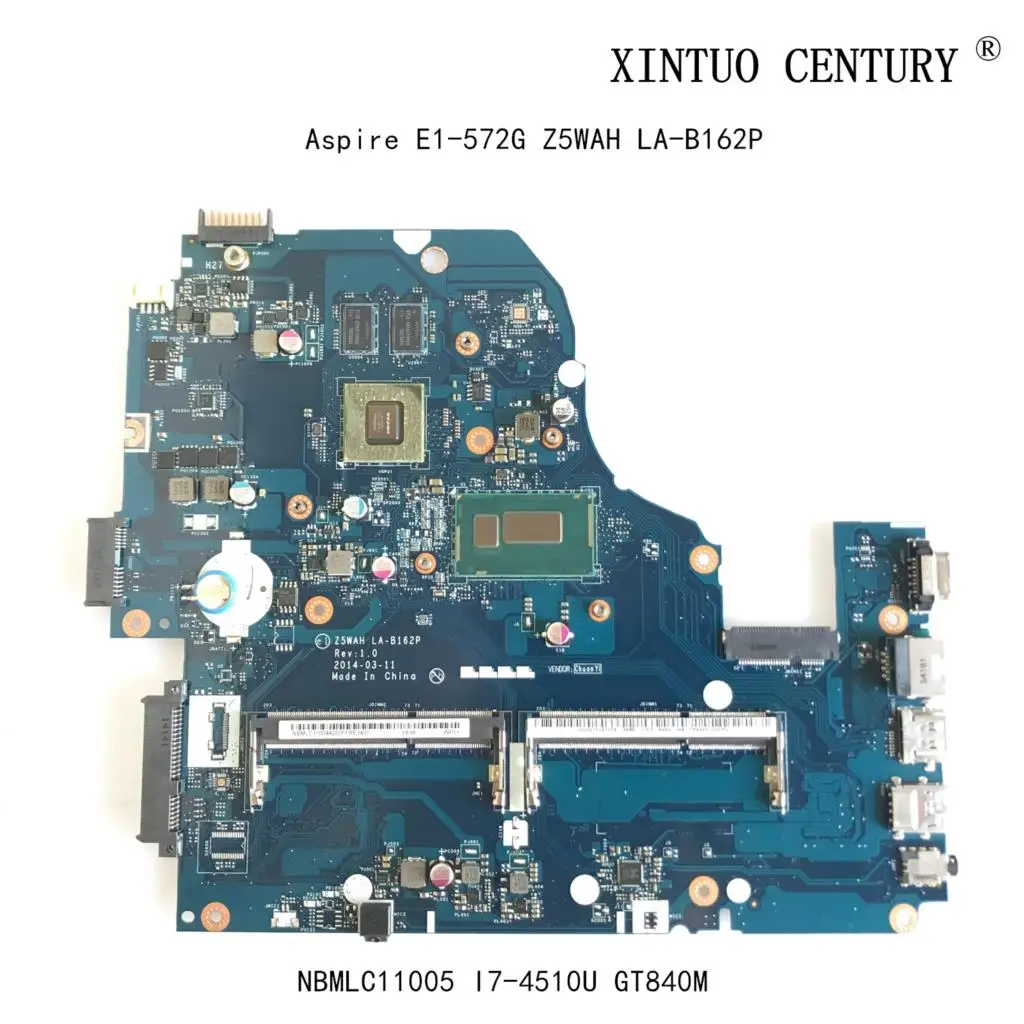 US $181.23 NBMRF11004 NBMRF11004 For Acer Aspire E1572G Laptop Motherboard Z5WAH LAB162P W I74510U N15VGMA2 100 tested working