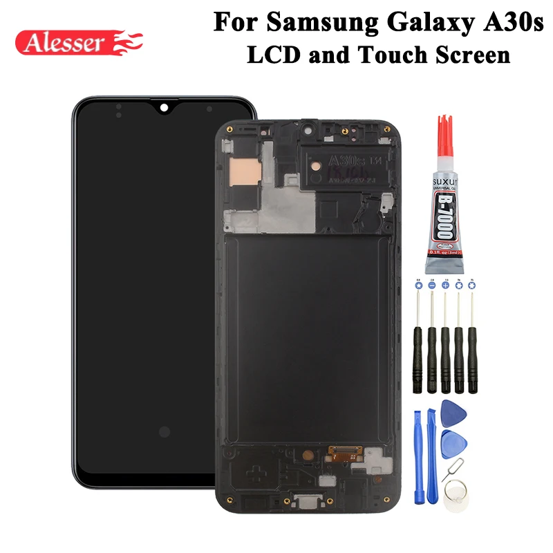 Alesser AMOLED для Samsung Galaxy A30s LCD и сенсорный экран 6 4 &quotв сборе SM-A307F A307FN A307G A307GN |