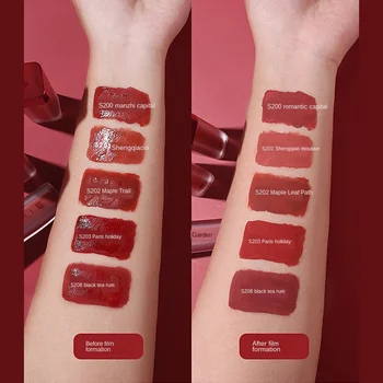 

XIXI Pure Zhenli Light Mist Lip Glaze National Wind Matte Lip Glaze Lasting Moisture Not Easy To Decolor Maple Leaf Color