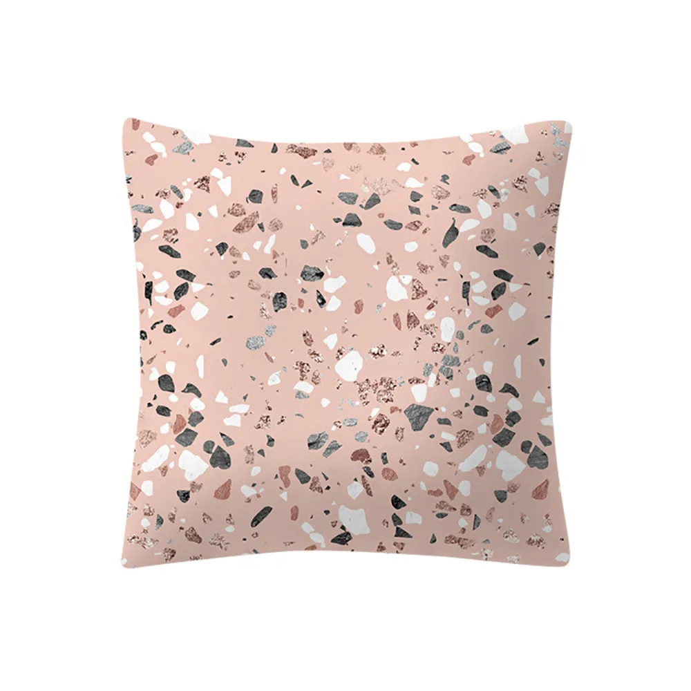 4 шт. розовый диван наволочка с цветами завод розовое золото, розовый чехол для подушки квадратный наволочка домашние декорации 7# G7