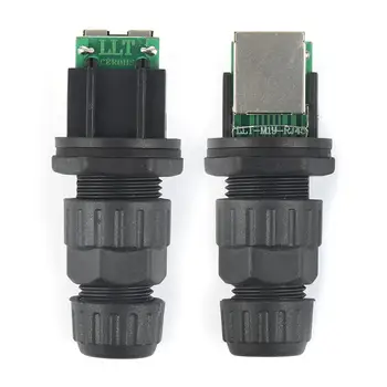

Mini Portable USB Round Cable RJ45 Connector Waterproof IP68 Network Plug AR22