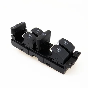 

AZQFZ Chrome Driver Power Master Window Control Switch Adjust Button For VW Jetta MK4 Golf MK4 Passat B5 3BD 959 857 3BD959857