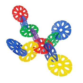 

Snowflake Toy Assemble Jumbo Building Blocks Kindergarten Kids Children STEM Construction Toys
