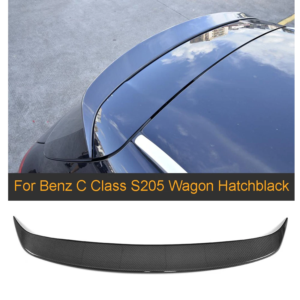 Спойлер на заднюю крышу из углеродного волокна крыло для Mercedes Benz S205 C class Wagon Hatchblack