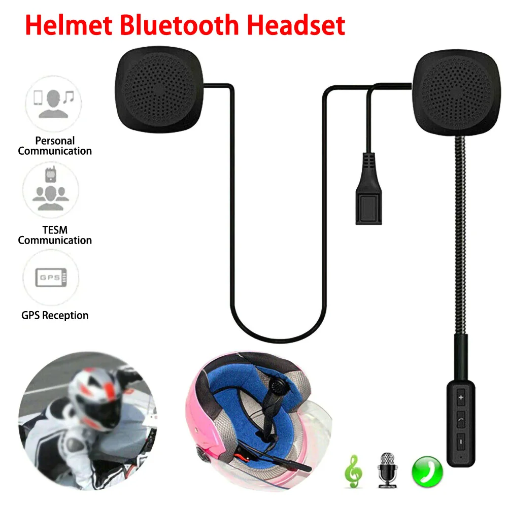 MH03 гарнитура для мотоциклетного шлема, микрофон, динамик Bluetooth 4,2 HD, громкая связь, ответ на телефонный звонок, микрофон, динамик