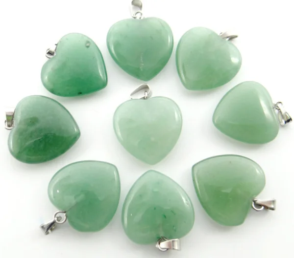 Natural stone Quartz Crystal Turquoises opal tiger eye Heart-shaped pendants for diy jewelry making necklace Accessories10pcs Q8 | Украшения