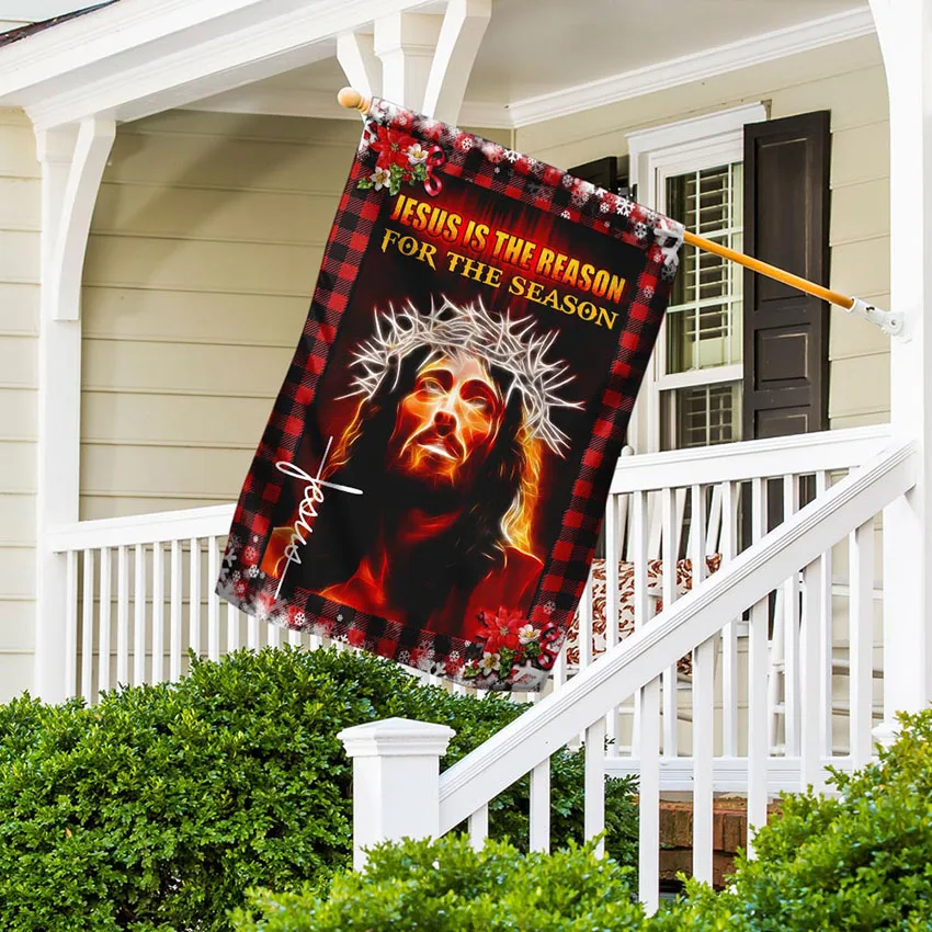 Jesus Is The Reason For The Season Flag