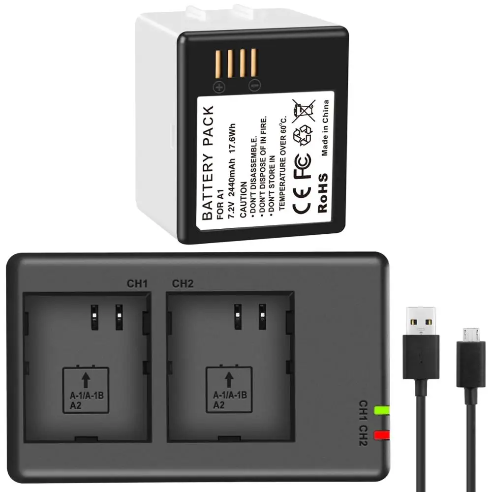 Batteria A-1 Netgear Vma4400 Di Alta Qualità O Caricatore A Doppio Canale Per Arlo Pro O Pro 2 Camera