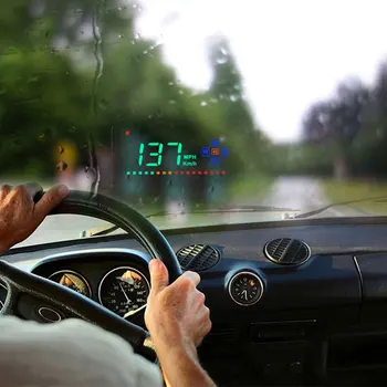 

Universal LED Speedometer 3.5 Inch Head-Up Display Color Projection Speed Warning For All Kind Cars