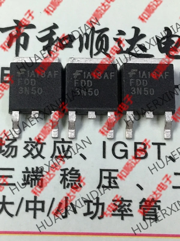 10PCS/LOT New and original FDD3N50 TO-252 500V 2.5A in stock high quality | Электронные компоненты и