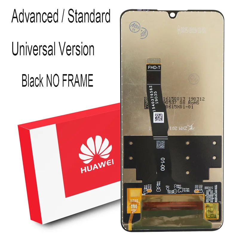 6,15 ''дисплей с рамкой Замена для huawei P30 Lite Nova 4e lcd кодирующий преобразователь сенсорного экрана в сборе MAR-LX1 LX2 AL01 - Цвет: Black No Frame