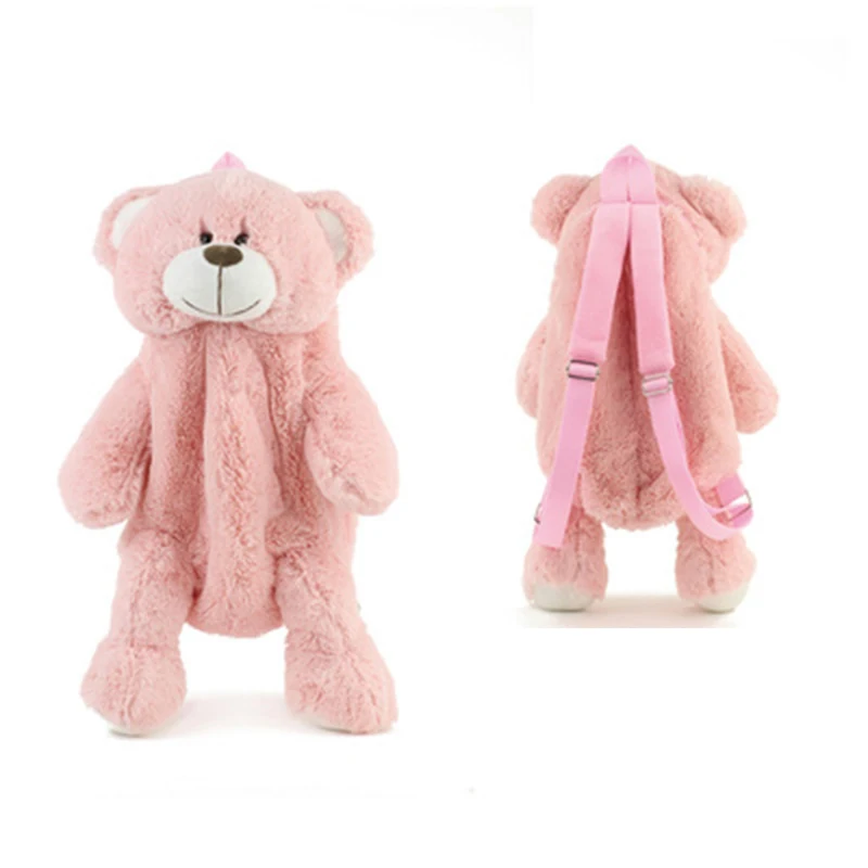 40Cm Children Plush toy Cartoon Brown Bear Backpack Kawaii School bag girls boys Kindergarten Birthday Festival gift