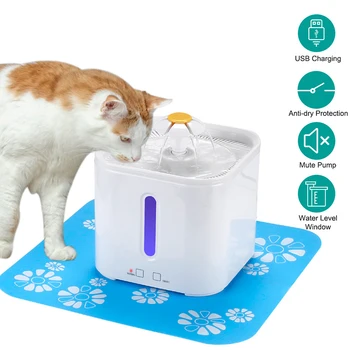 

Automatic Cat Fountain Pet Drinking Water Dispenser USB Electric Smart LED Dog Drinking Fountain Cat Feeder Drinker Filter