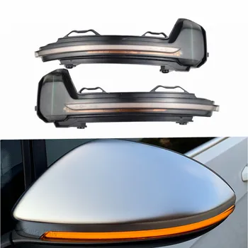 

2PCS For Volkswagen VW Tiguan MK2 II R 5N 2017-2019 LED Dynamic Turn Signal Blinker Sequential Side Mirror Indicator Light