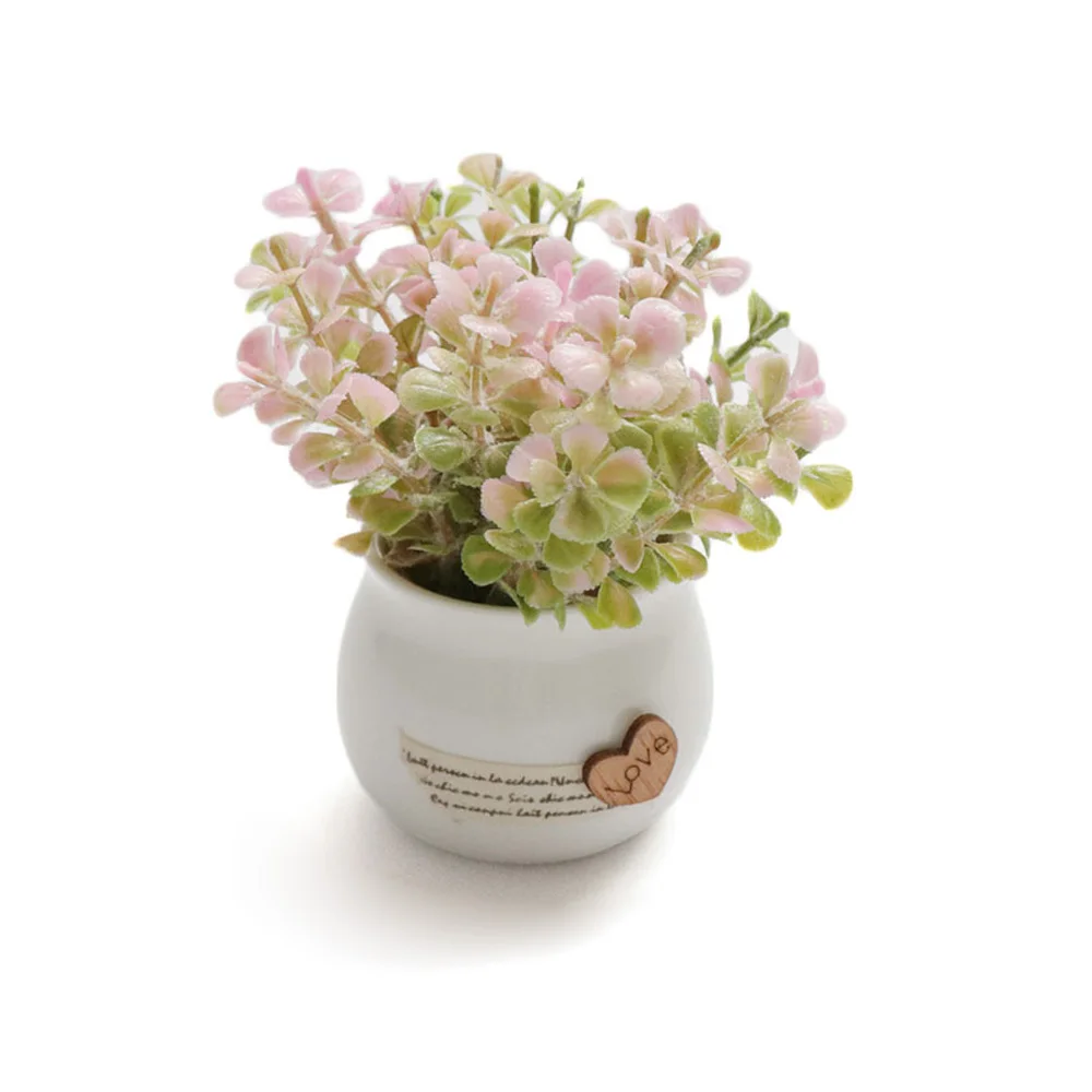 Pink Plant Pot Приборная панель автомобиля аксессуары для интерьера освежитель воздуха орнамент моделирование горшок для растений креативный авто украшение домашний декор - Название цвета: Pink Plant Pot