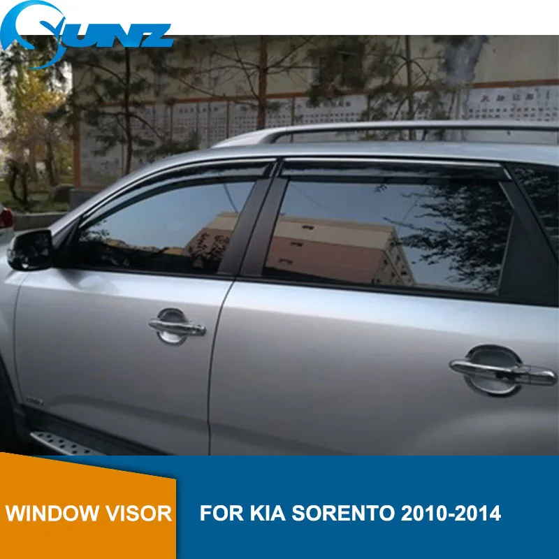 Оконный козырек для KIA SORENTO 2014-2010 боковые оконные дефлекторы защита от дождя для KIA SORENTO 2014-2010 SUNZ