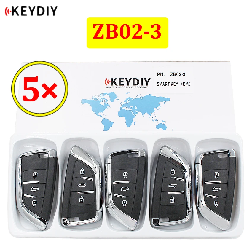 

5pc/lot Universal ZB02-3 KD Smart Key Remote for KD-X2 KD900 Mini KD Car Key Remote Replacement Fit More than 2000 Models