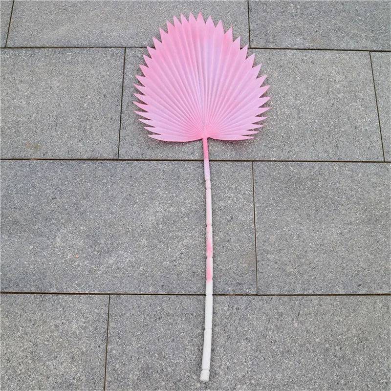 pink 87 см, свадебное украшение, высококачественное искусственное круглое веерное лезвие, лист для дома, сделай сам, декоративное зеленое растение, лист, декор для рождественской елки - Цвет: pink