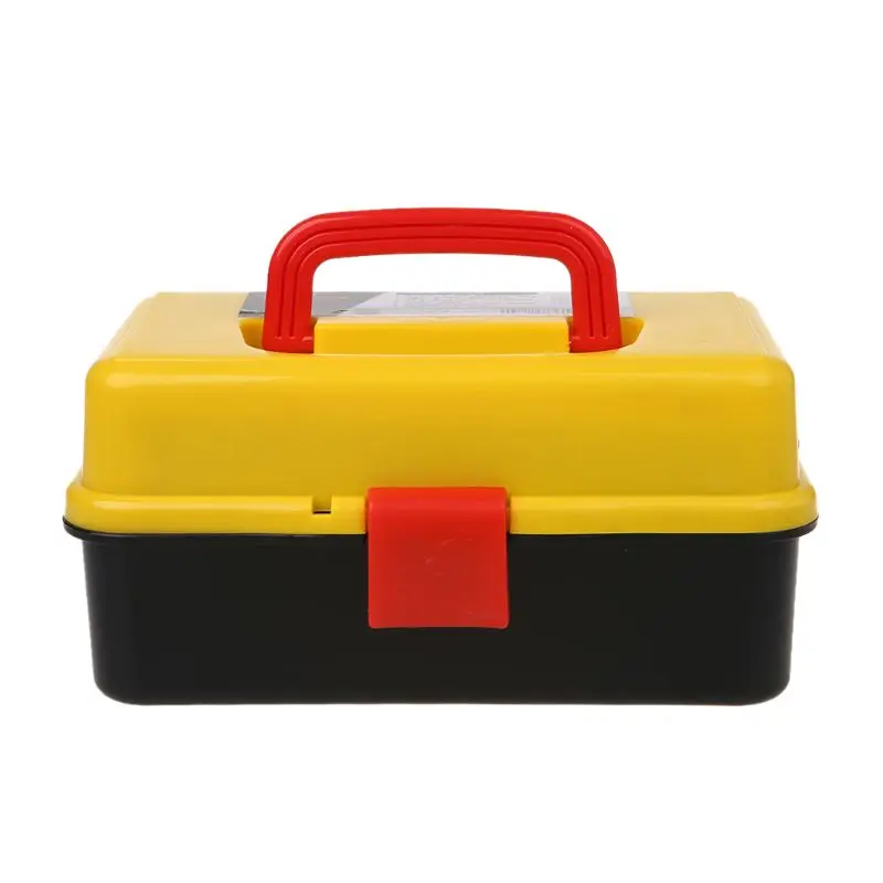 

3 Layer Folding Tool Storage Box Portable Hardware Toolbox Multifunction Car Repair Container Case
