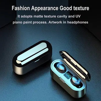 

F9-5 TWS Bluetooth 5.0 Wireless Smart-Touch 8D Heavy Bass HiFi Stereo Earphones