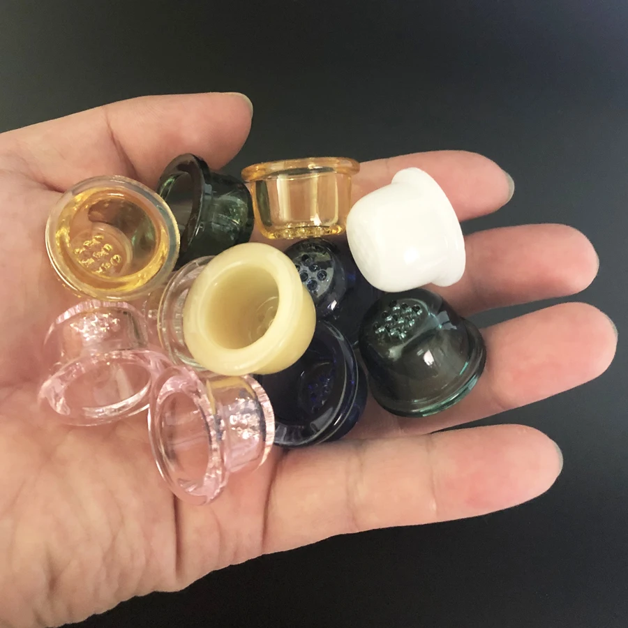 Glass Bowl Set 5pcs Replacement Glass Screen Bowl With 9 Honeycomb Holes