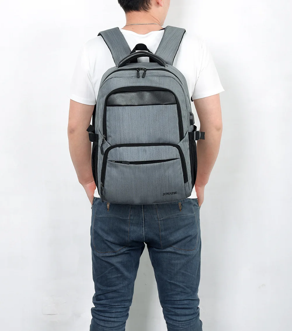 Crossten многофункциональная внешняя сумка водонепроницаемый 1" рюкзак для ноутбука школьный рюкзак дорожная сумка рюкзак школьная сумка водонепроницаемый - Цвет: Серый