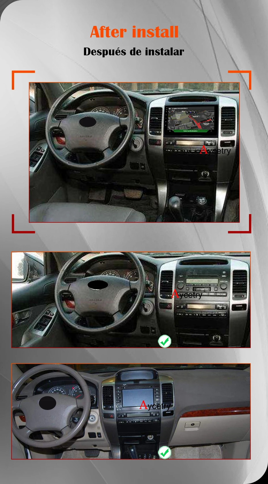 64G Android 9,0 1280*720P Carplay Авто gps радио для Toyota LAND CRUISER Prado 120 Lexus GX47 мультимедийный экран без DVD головное устройство