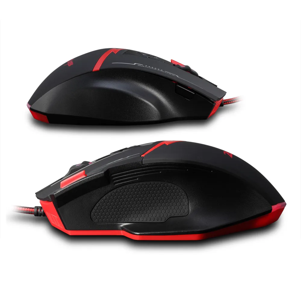 Zelotes C-8 программируемые 8 кнопок светодиодный USB оптическая игровая мышь Мыши 2500 dpi 8 одиночных клавиш для Windows mac os 125-1000 Гц 1,8 м