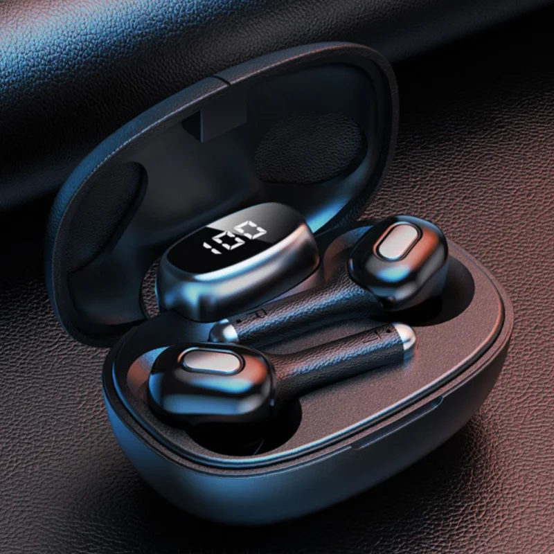 Беспроводные наушники Bluetooth TWS 5 0 светодиодный дисплей батареи водонепроницаемые