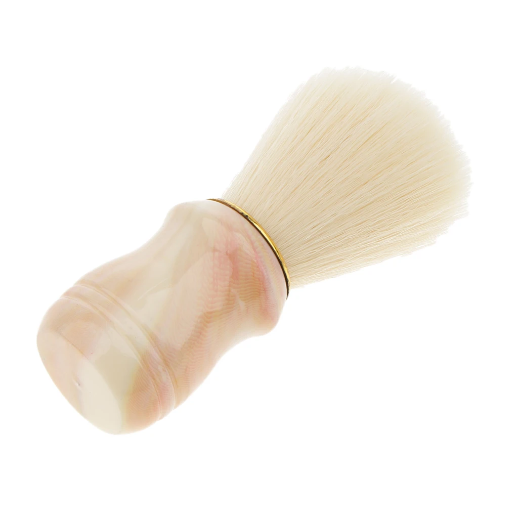 Mens Beard Mustache Shaving Brush Bristles Hair Removal Neck Duster Brush