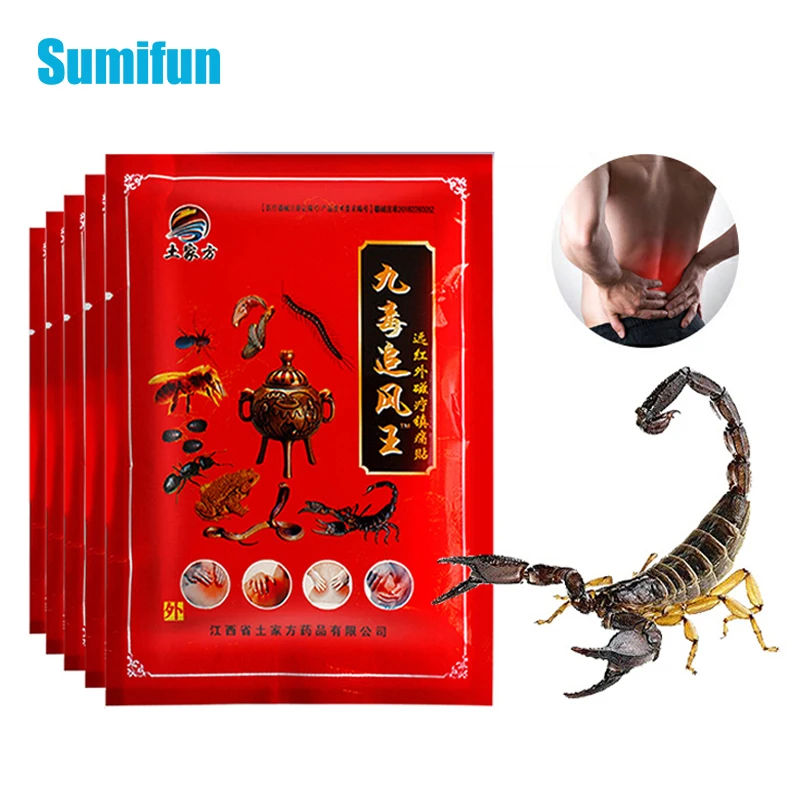 Herbal Medical Scorpion Venom Patch Rheumatoid Arthritis Joint Back Pain Relief Plaster Neck Muscle Pain Killer Orthopedic Paste pain relief patch