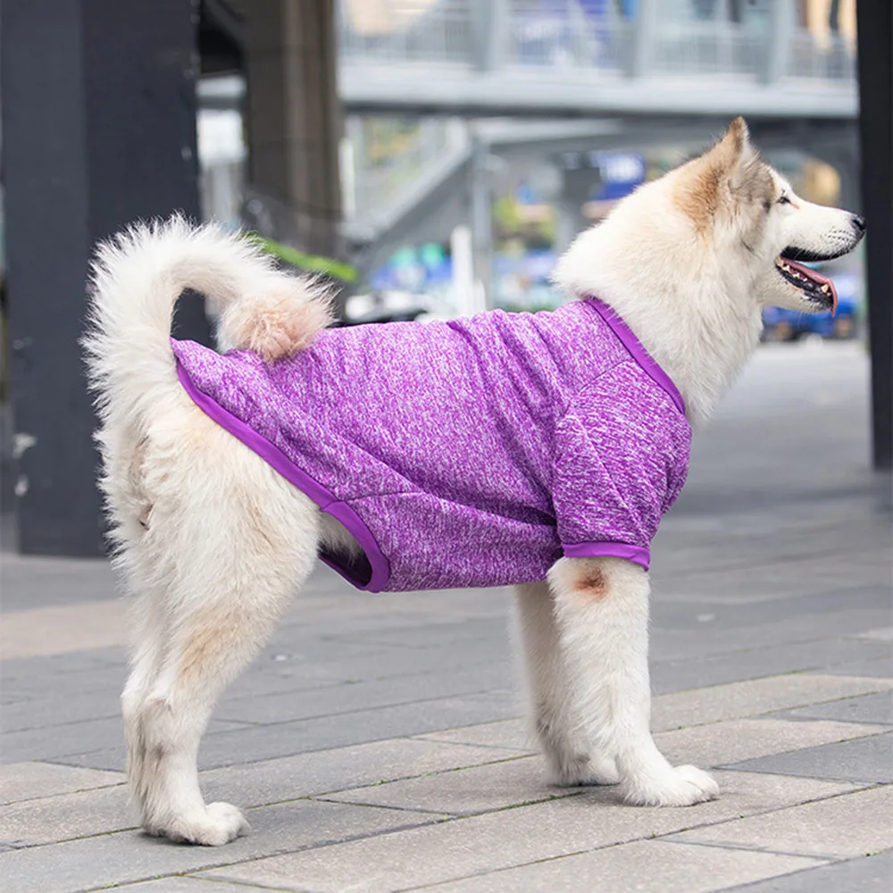 3XL-9XL 겨울 따뜻한 대형 개 옷 큰 개 스웨터 Hoody 애완 동물 양모 운동복 코트 래브라도 Samoyed 리트리버 알래스카