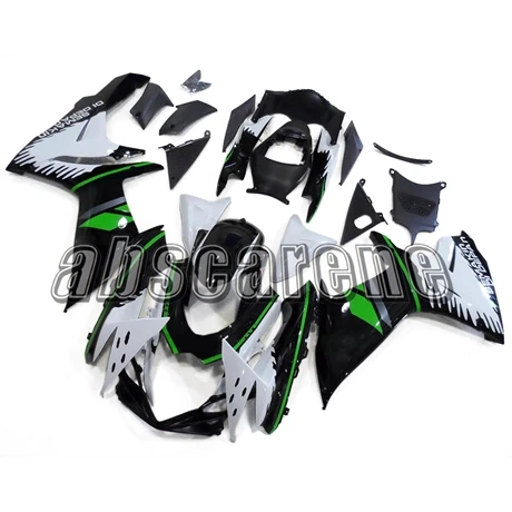 Полный обтекатели для Suzuki GSXR600 K11 2011 2012 2013 GSXR750, 11, 12, 13, 14, 15, 16 лет из АБС-пластика Пластик; белый, черный и зеленый цвета; корпусов