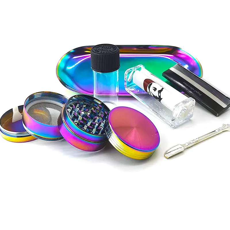 weed accessories kit rolling tray herb grinder set fumador grinders for smoking crusher molinillo girly acces | Дом и сад