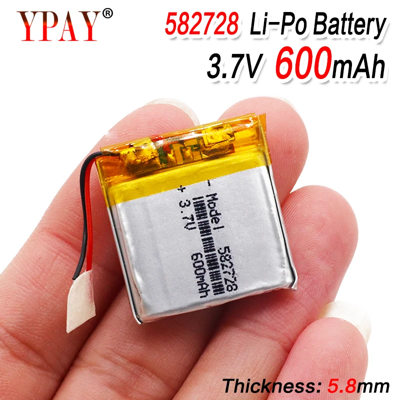 Перезаряжаемый литий полимерный ионный аккумулятор 3 7 в 600 мАч 582728 для детских