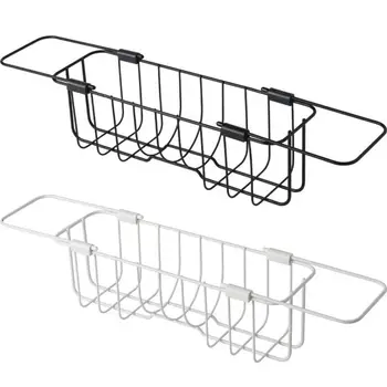 

Kitchen Accessories New Iron Sink Strainer Drain Vegetable Fruite Drainer Basket Sponge Holder Storage Rack Sink Filter Shelf
