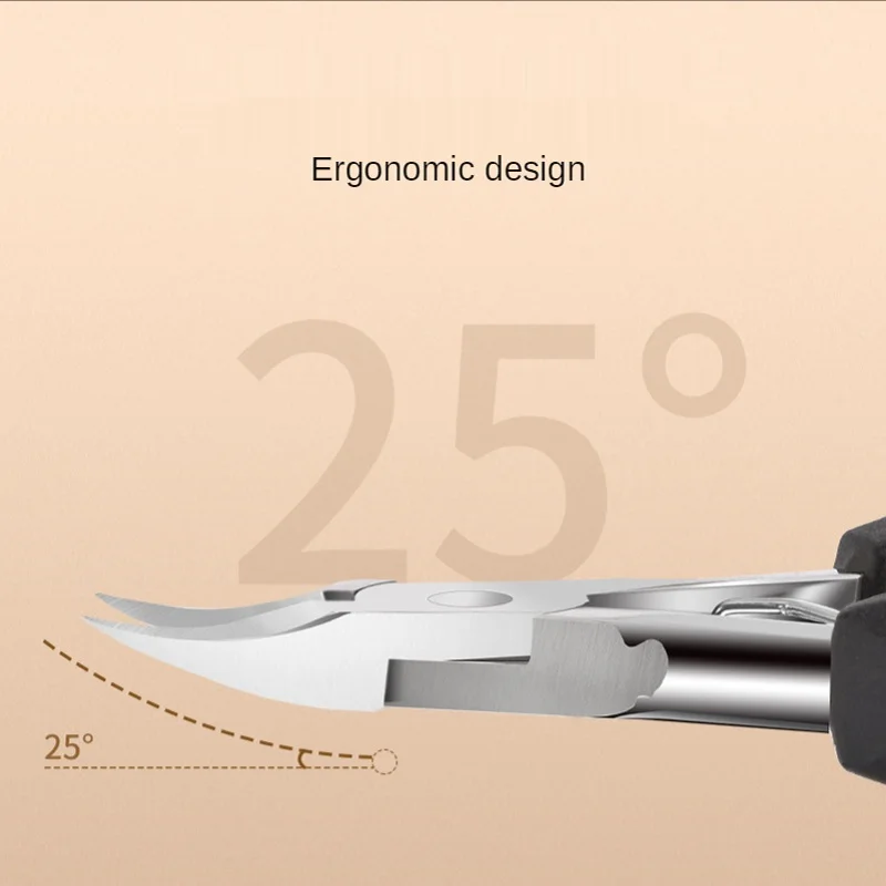 LIZY Plastic Handle Eagle Beak Thick Nail Scissors Nail Groove Cutter Callus Shaver Art Clippers Cuticle Cutter Tool