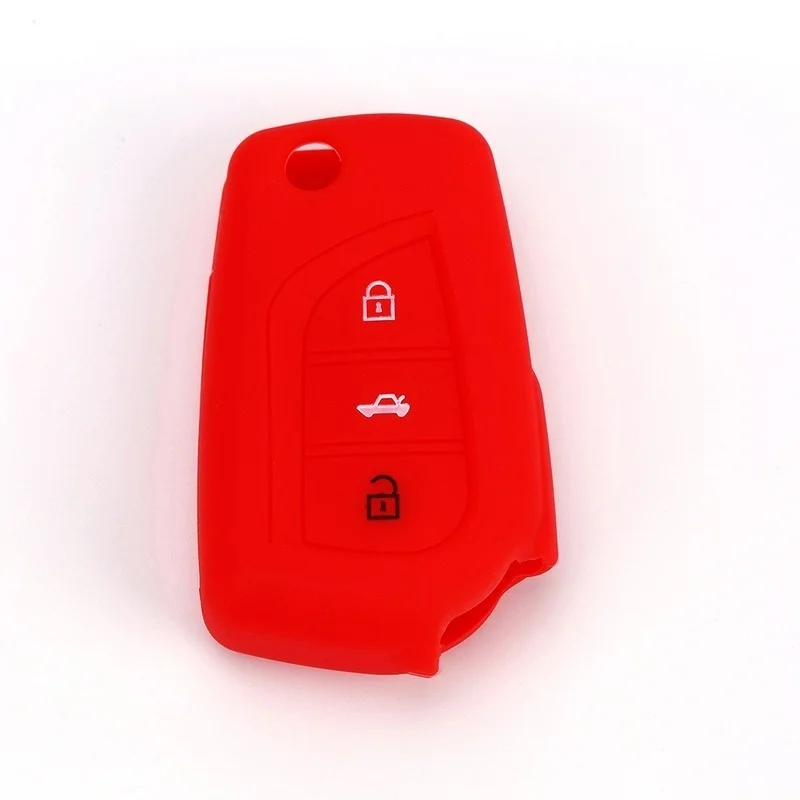 Car Key Case Cover Holder Protector For Toyota Corolla Auris Avensis Verso Yaris Aygo 2015 Camry RAV4