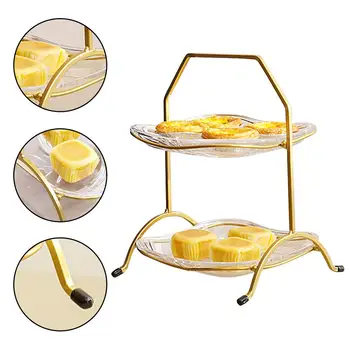

5 Sizes Plastic Cake Stand Birthday Party Decor Afternoon Tea Wedding Plates Party Tableware Dessert Vegetable Storage Rack