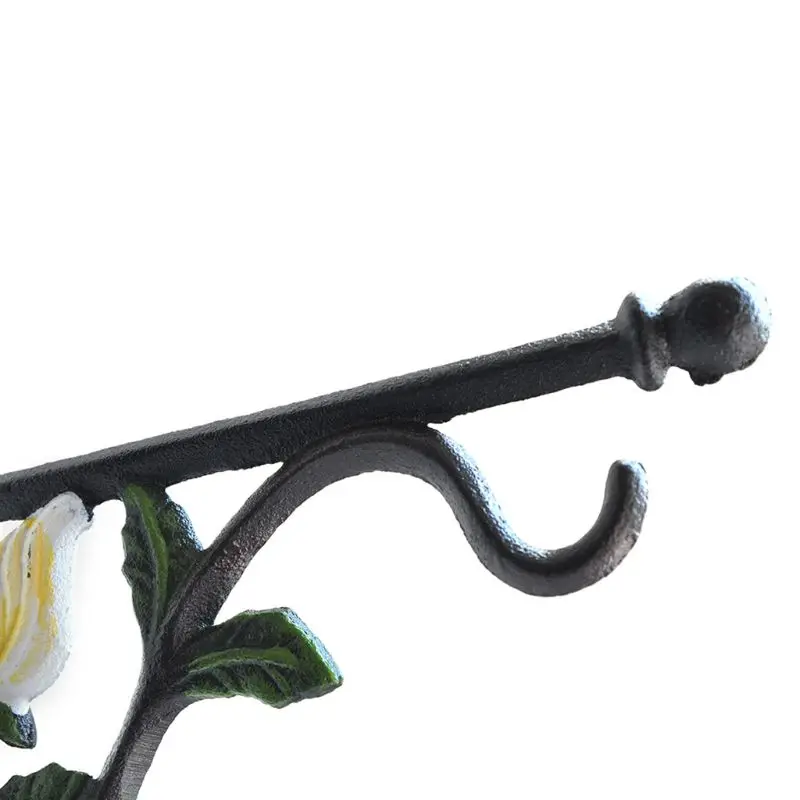OOTDTY Wall Hanging Plants Bracket Rose Garden Tripod Flower Pot Hook Garden Decoration Plant Pot Planter