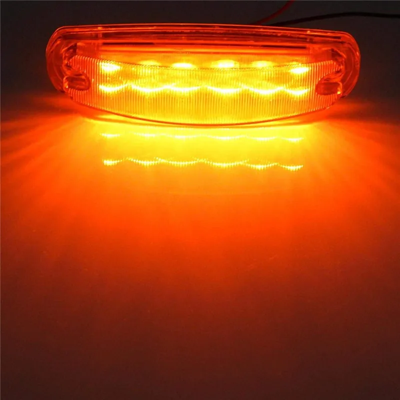 10 шт. Amber Боковой габаритный фонарь светильник 12LED Markerings светильник 12В прицеп светильник маркер светильник s для грузовых автомобилей