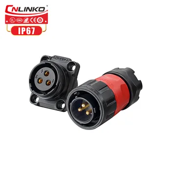 

Linko YM20 Full Plastic Watertight Outdoor IP67 1/4 Bayonet Locking Male Female 3 Pin Power Circular Connector For Power