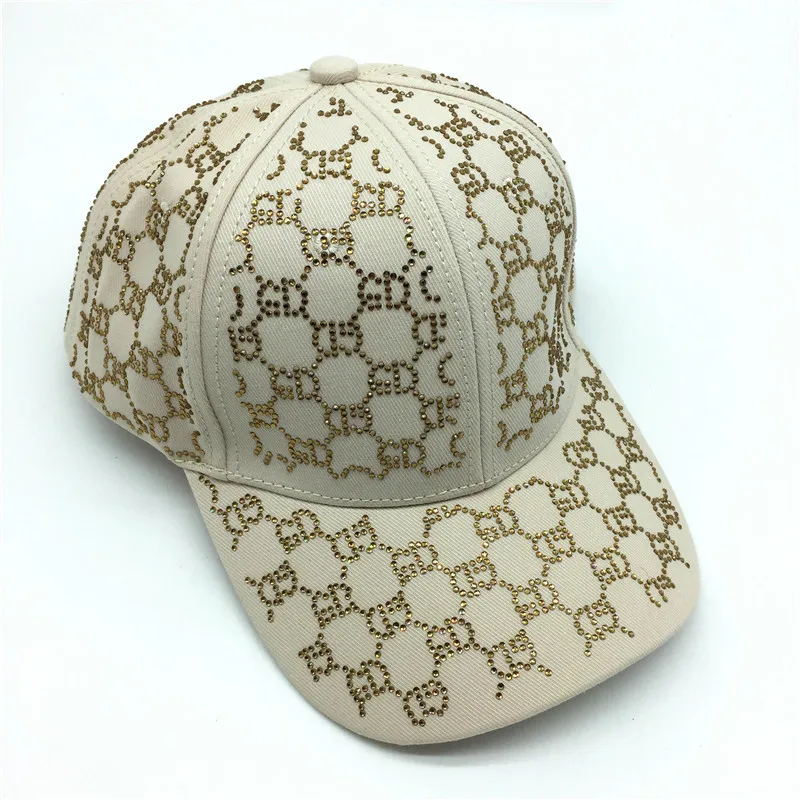 

Girls Glitter Stones Baseball Hat 6-Panels Black Sport Hats White Trucker Hat Women Summer Shining Rhinestone Baseball Hat