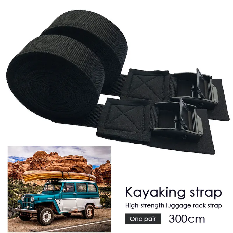 Rowing Boat Strap Cool Paddle Board Nylon Belt Black Seaside Swim Water Supplies Surfboard Sports Accessories