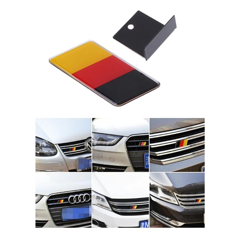 Немецкий флаг решетка эмблема значок для Volkswagen Scirocco GOLF 7 Golf 6 Polo GTI VW Tiguan Audi A4 A6