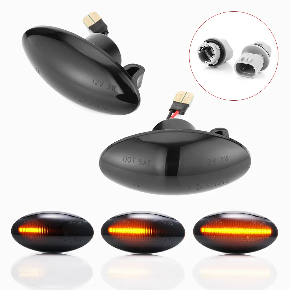 

2pcs Car Left & Right Side Marker Turn Signal Lights Lamps For Suzuki Swift Grand Vitara JT Jimmy Fiat Turn Signal Light Lamp